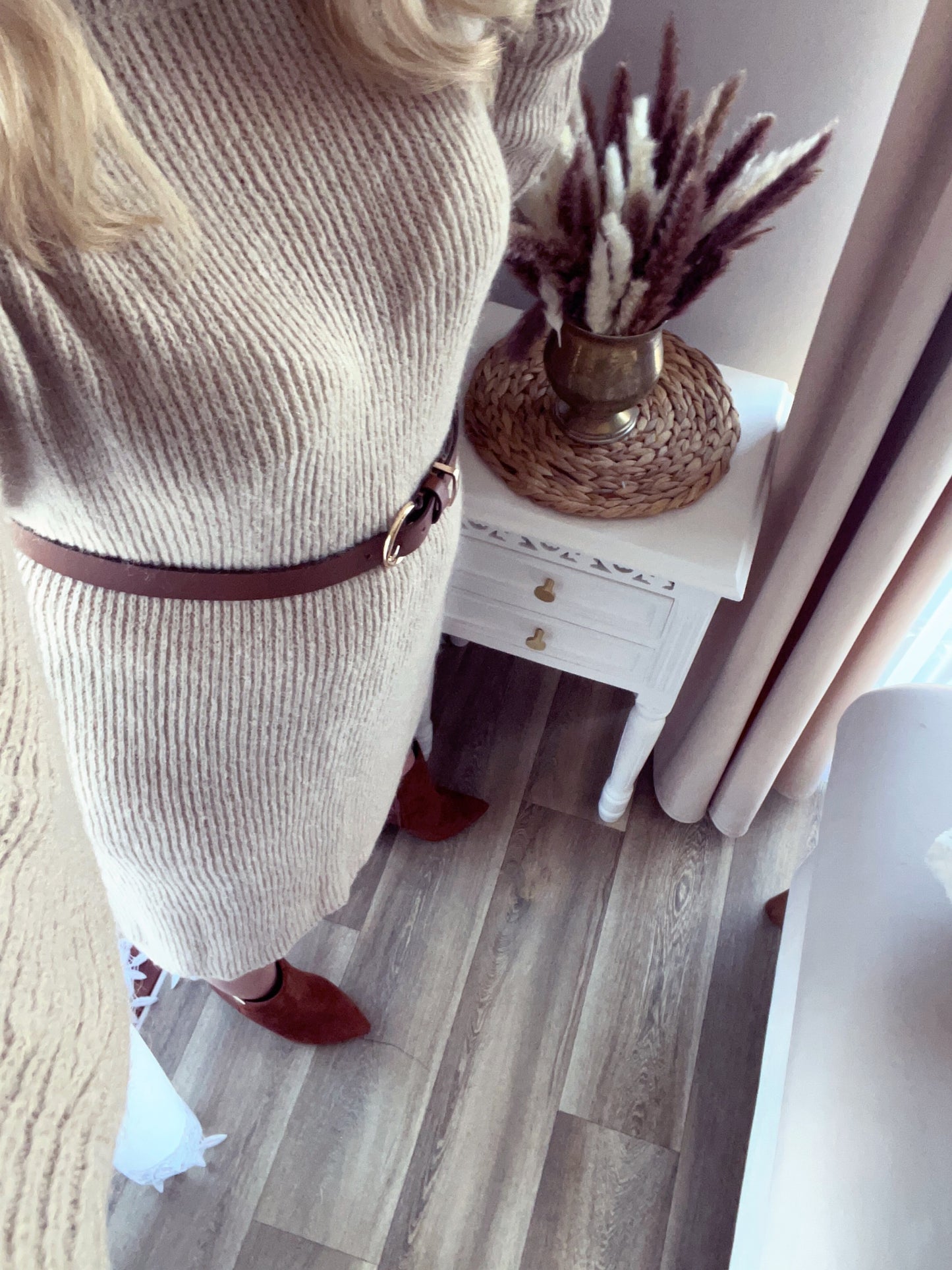 Wool blend knit dress ♡