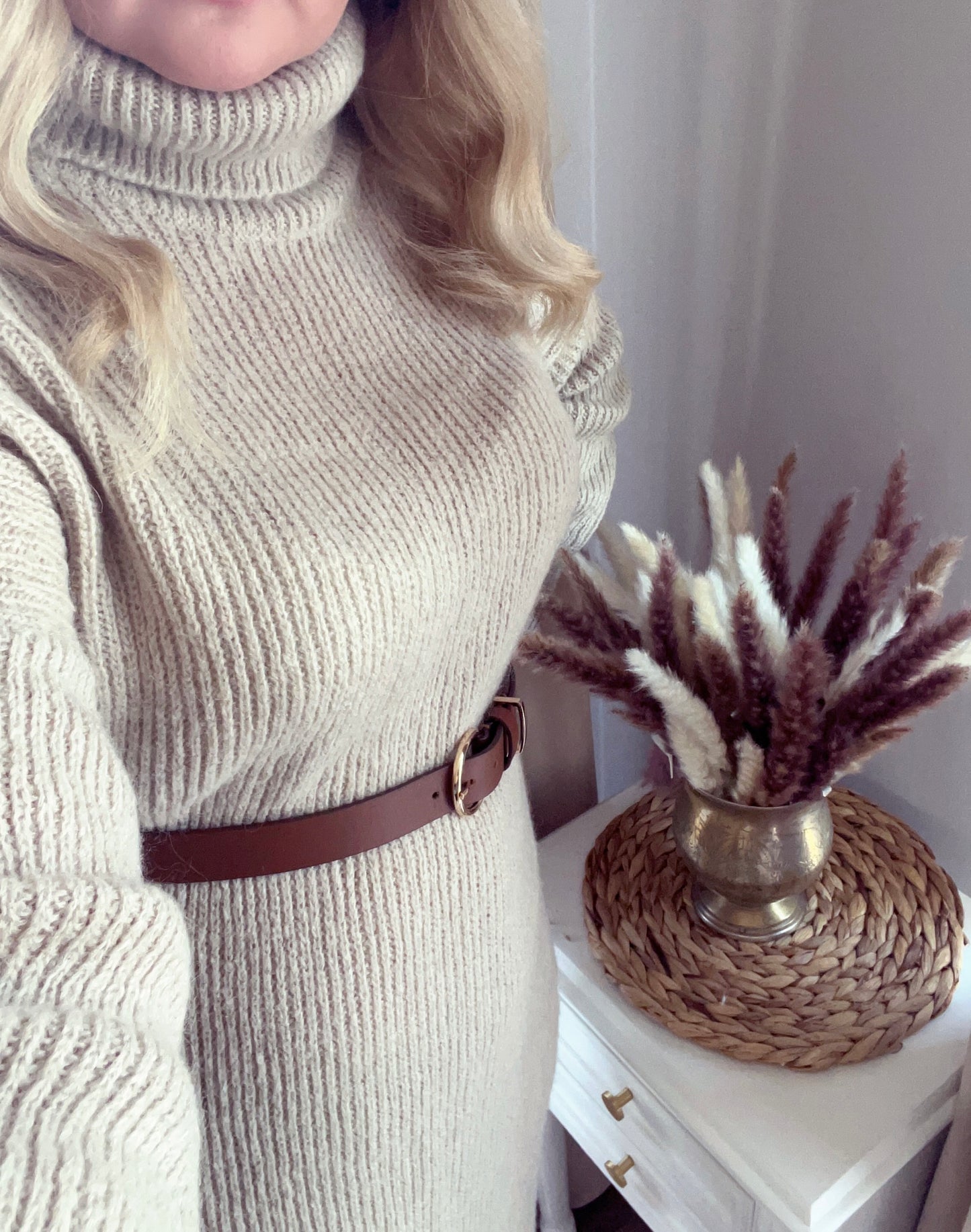 Wool blend knit dress ♡