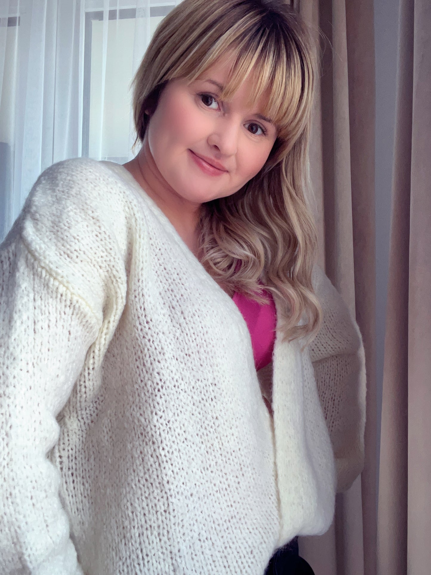 Wool and mohair cardigan CREAM ♡