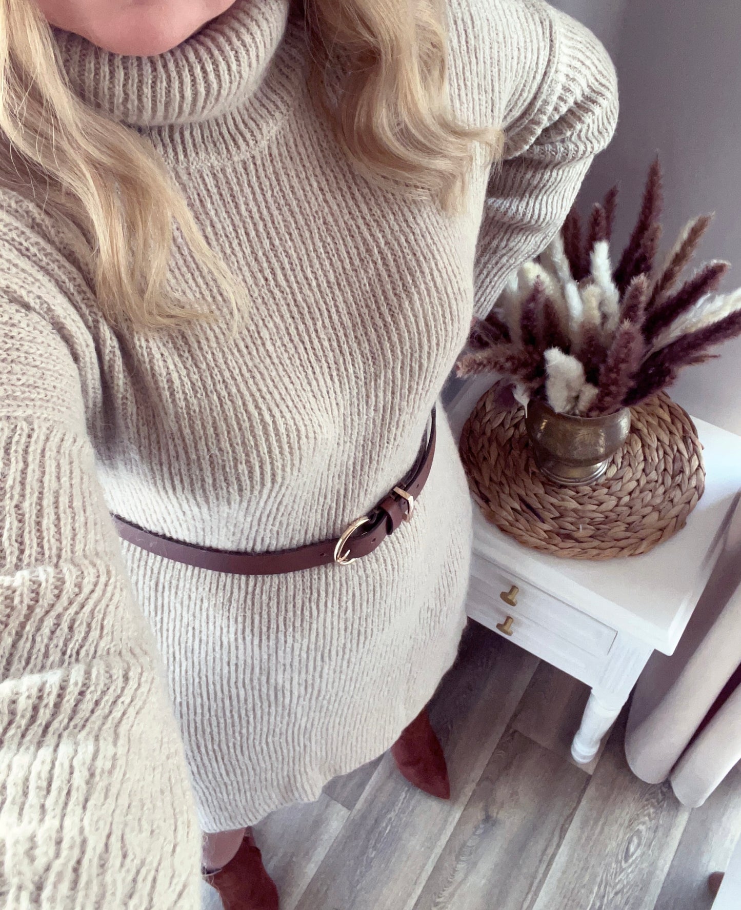 Wool blend knit dress ♡